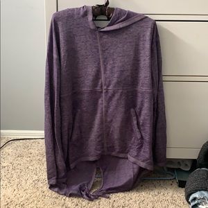 Purple hoodie top